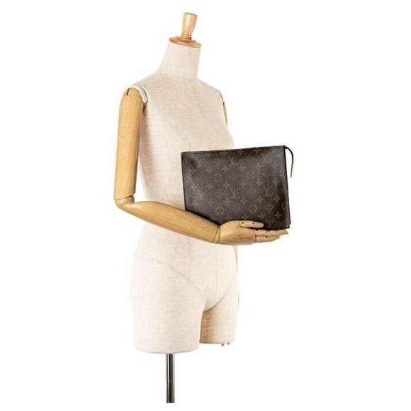 Authentic Louis Vuitton Vintage Monogram Pochette Brown - Picture 3 of 11